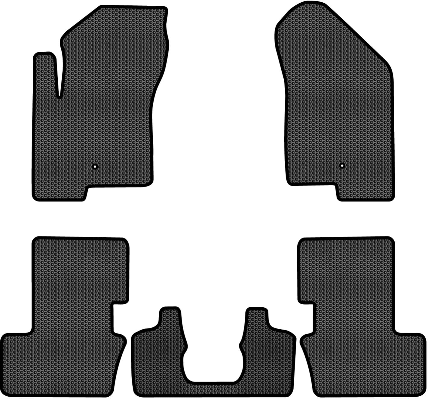 EVA коврики в салон авто EVAtech для Compass Restyling Jeep 2011-2016 1 поколение SUV USA JP1781CV5LA2SBB