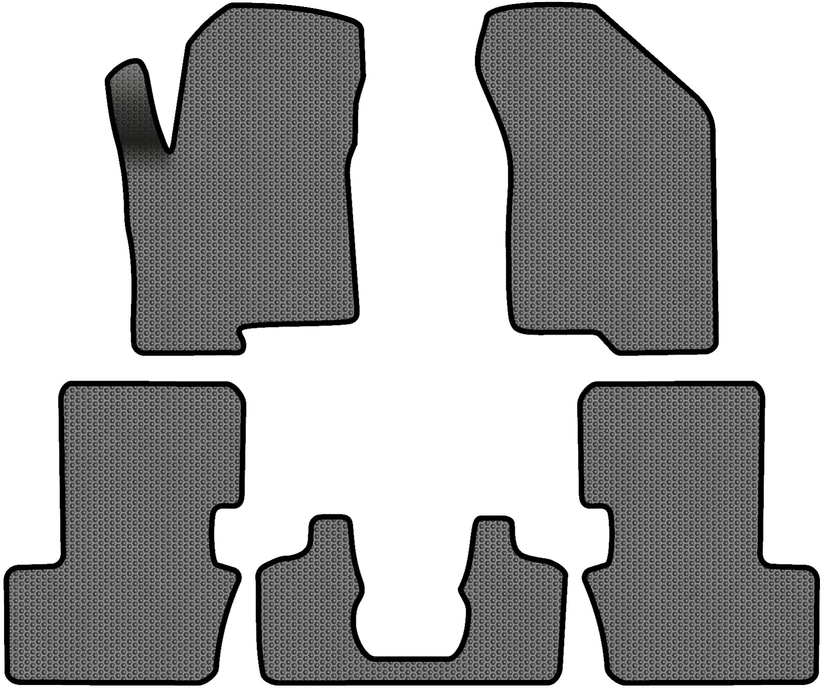 EVA килимки в салон авто EVAtech для Compass Restyling Jeep 2011-2016 1 покоління SUV USA JP1781CV5SGB