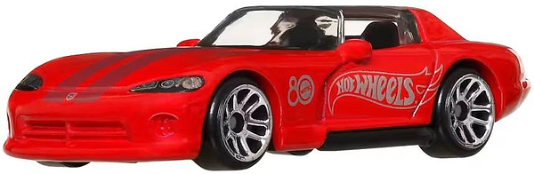 Фото - Набір базових машинок Hot Wheels Тематичний набір з 8 машинок "80 років драйву Mattel" (JGK09)