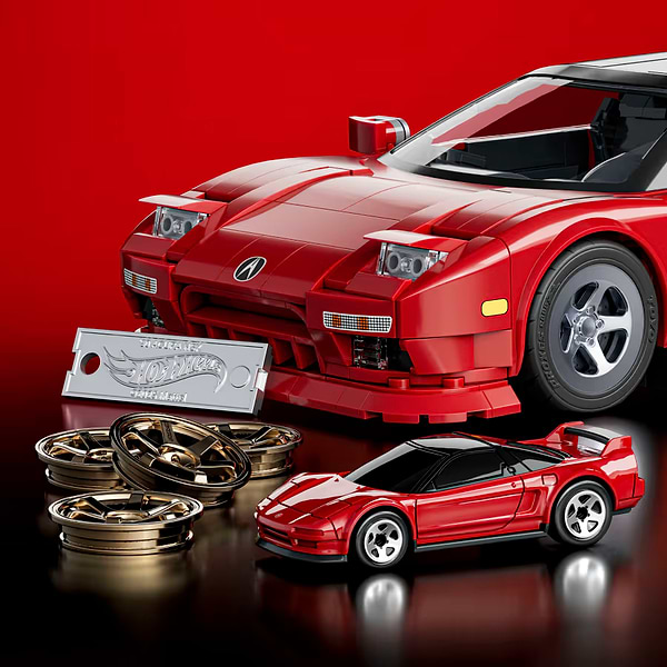Фото - Колекційна машинка-конструктор Hot Wheels Brick Shop Elite Acura NSX 876 деталейp (JFT17)