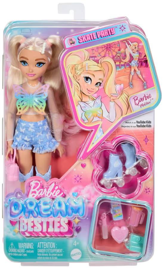 Фото - Кукла Barbie Малибу «Dream Besties» на роликах (JFX96)