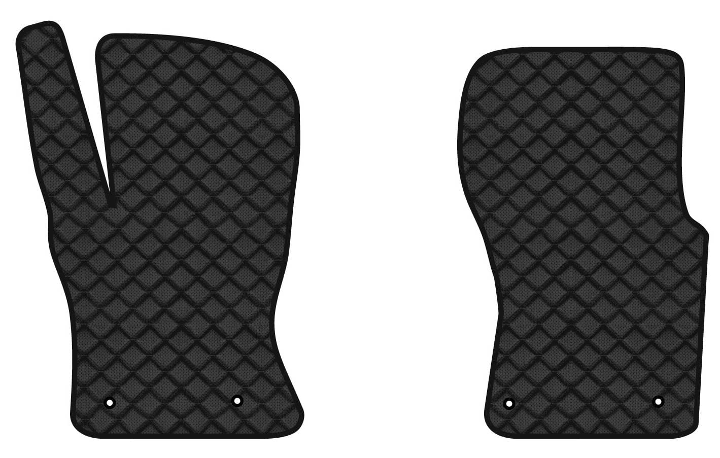 Килимки з екошкіри в салон авто передні EVAtech ECO для F-Pace (X761) Jaguar 2016-2020 1 покоління SUV EU (JR11180A2LA4BBB)