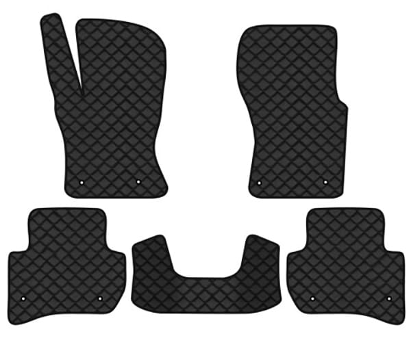 Коврики из экокожи в салон авто EVAtech ECO для F-Pace (X761) Jaguar 2016-2020 1 поколение SUV EU (JR11180C5LA8BBB)