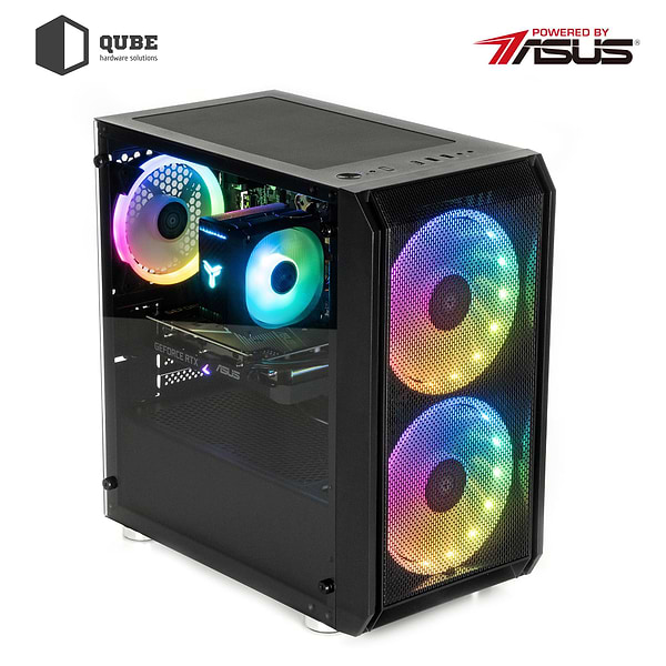 Фото - Системный блок QUBE QB i3 14100F RTX 3050 6GB NM 1641 (i314100FRTX30506GBNM1641)