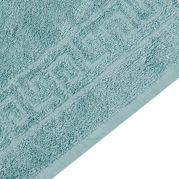 Фото - Рушник банний Home Line махровий бордюр сіро-зелений 70х140 (174304)