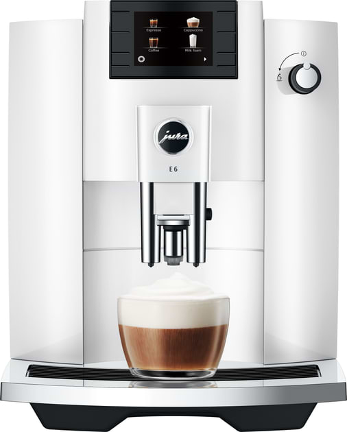Кофемашина Jura E6 Piano White EC - Фото 1