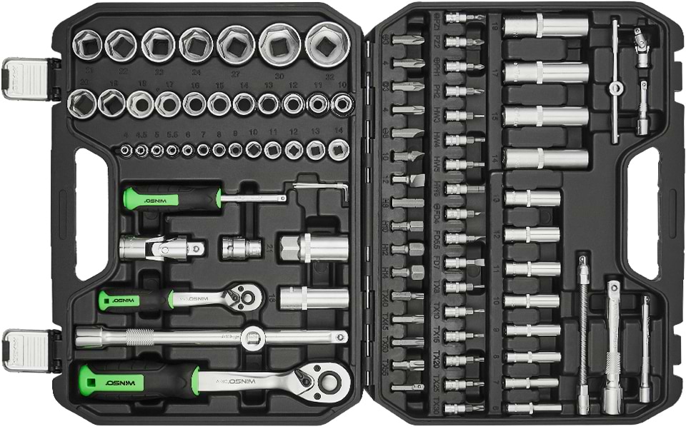 Фото - Набор инструментов Winso в кейсе Pro 94 шт. (924094)