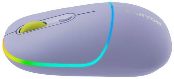 Фото - Миша бездротова Canyon MW-22 Dual Band RGB Wireless Mountain Lavender (CNS-CMSW22ML)