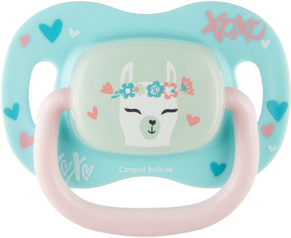 Кругла пустушка Canpol babies 6-18 м-ців EXOTIC ANIMALS лама (34/934_lama)