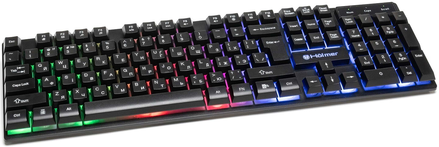Клавіатура дротова ігрова Holmer з підсвіткою (K-01GS) - Фото 1
