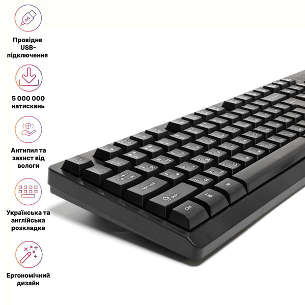 Фото - Клавиатура проводная Holmer K-02OF