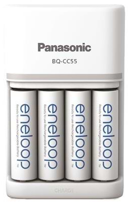 З/пристрій для акумуляторів AA/AAA Panasonic Smart-Quick Charger+Eneloop 4AA 2000 mAh (K-KJ55MCD40E)