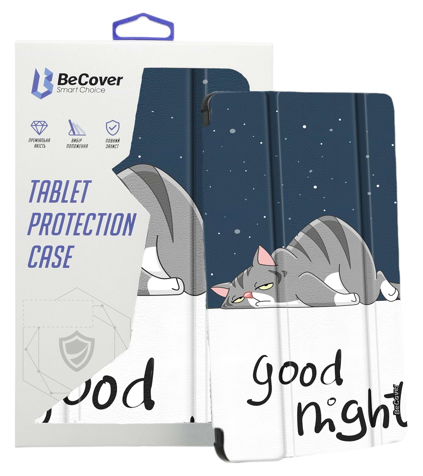 Чехол для планшета BeCover Smart Case for Samsung Galaxy Tab S6 Lite 10.4 P610/P613/P615/P619 Good Night (708327) - Фото 1