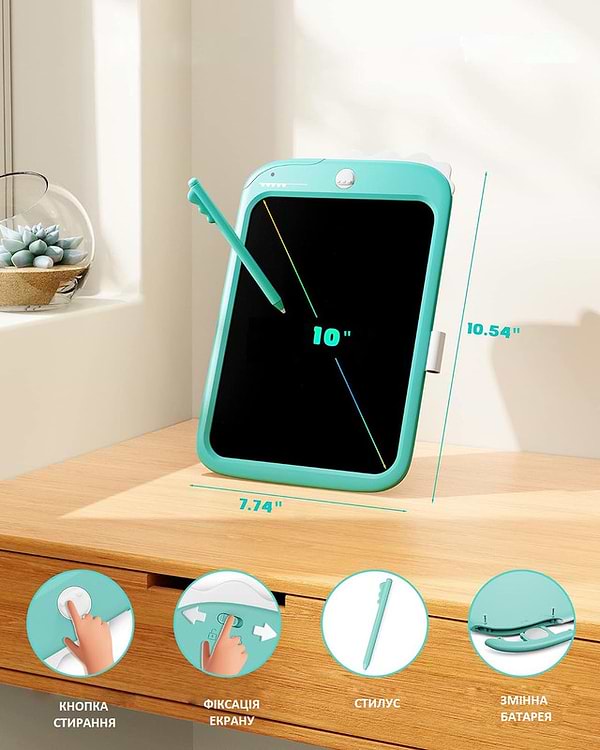 Фото - Доска Urmywo Динозаврик 10” Multicolor (UК1006blue)