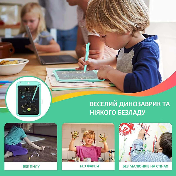 Фото - Доска Urmywo Динозаврик 10” Multicolor (UК1006blue)