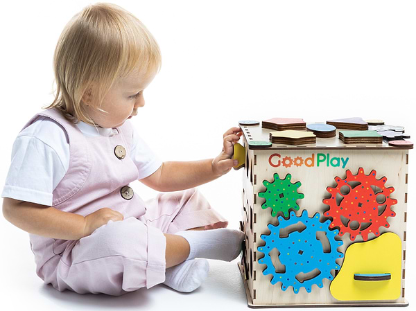 Фото - Бізіборд-куб GoodPlay "Творчий" 25х25х25 (K104)