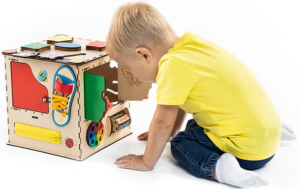 Фото - Бізіборд-куб GoodPlay "Творчий" 25х25х25 (K104)