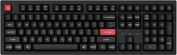 Фото - Клавіатура бездротова Keychron K10 PRO 100Key, K pro Red, WL/BT/USB-A, EN/UKR, RGB, Black (K10P-B1-UA) Фото - Клавіатура бездротова Keychron K10 PRO 100Key, K pro Red, WL/BT/USB-A, EN/UKR, RGB, Black (K10P-B1-UA)