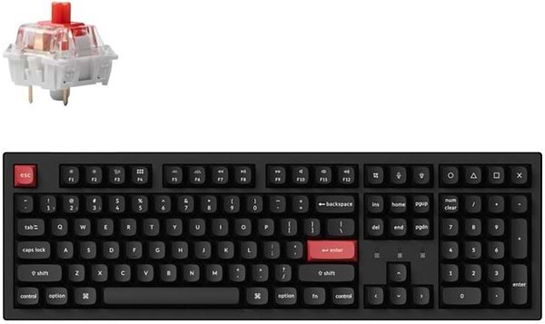 Фото - Клавиатура беспроводная Keychron K10 PRO 100Key, K pro Banana, WL/BT/USB-A, Hot-Swap, QMK, EN/UKR, RGB, Black (K10P-H4-UA)