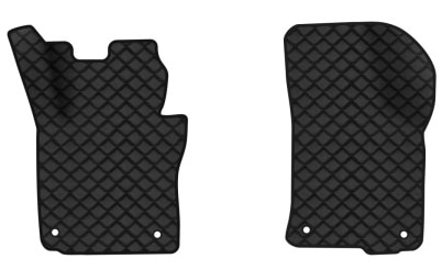 Килимки з екошкіри в салон авто передні EVAtech для Octavia A5 (MT, 8 clips) Skoda 2004-2013 2 покоління Combi EU (SK12149AD2AV4BBB)