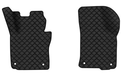 Килимки з екошкіри в салон авто передні EVAtech для Octavia A5 (MT, 4 clips) Skoda 2004-2013 2 покоління Combi EU (SK12153AD2AV4BBB)