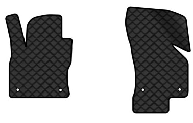 Коврики из экокожи в салон авто передние EVAtech для Octavia A7 (Subwoofer Canton) AT Skoda 2013-2020 3 поколение Combi EU (SK32062A2AV4BBB)