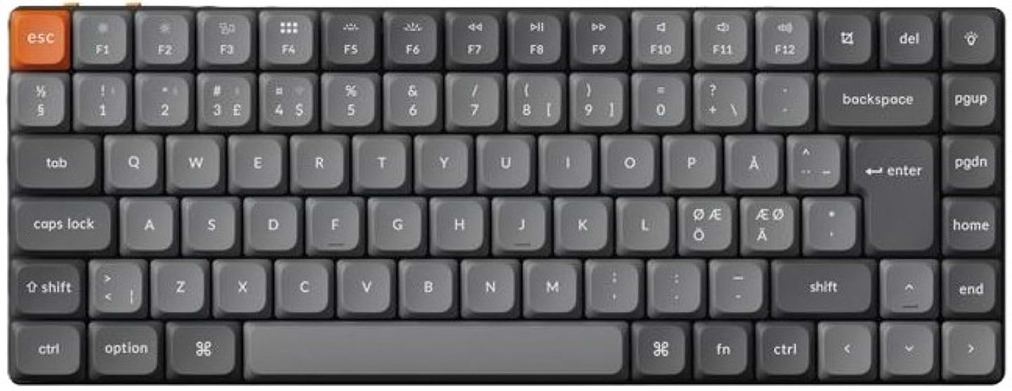 Клавіатура бездротова Keychron K3 Max 84Key, Gateron MX 2.0 Brown, WL/BT/USB-A, QMK, Hot-swap, EN/UKR, RGB, Black (K3M-H3-UA)