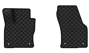 Коврики из экокожи в салон авто передние EVAtech для Kodiaq Restyling 5 seats Skoda 2021-2024 1 поколение SUV EU (SK43100AE2AV4BBLB)