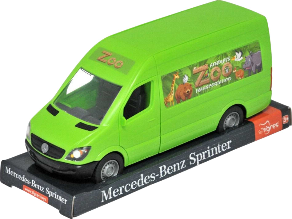 Колекційна спецтехніка Tigres Mercedes-Benz Sprinter вантажний Зелений (39715) - Фото 1