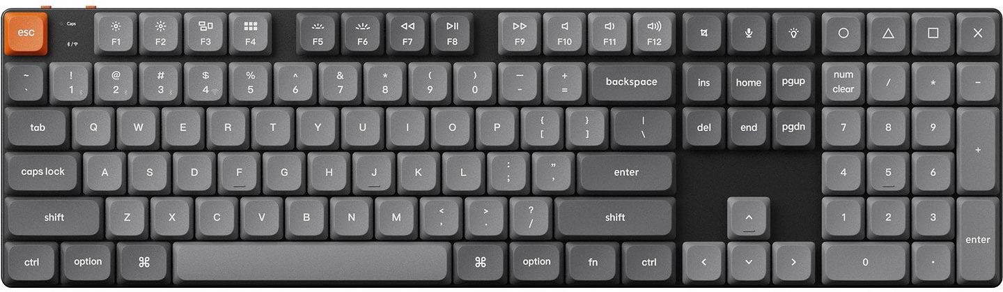 Клавиатура беспроводная Keychron K5 Max 104Key Gateron MX 2.0 Red WL/BT/USB-A (K5M-A1-UA) - Фото 1