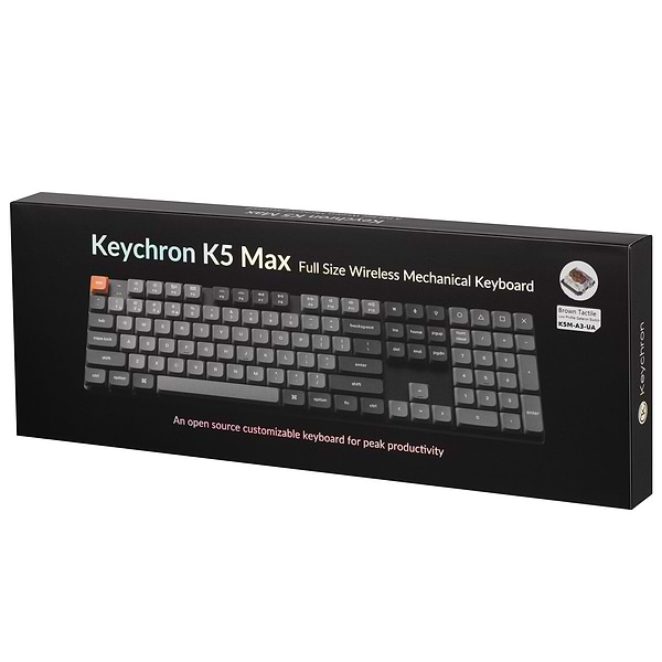Фото - Клавиатура беспроводная Keychron K5 Max 104Key Gateron MX 2.0 Brown WL/BT/USB-A (K5M-A3-UA)