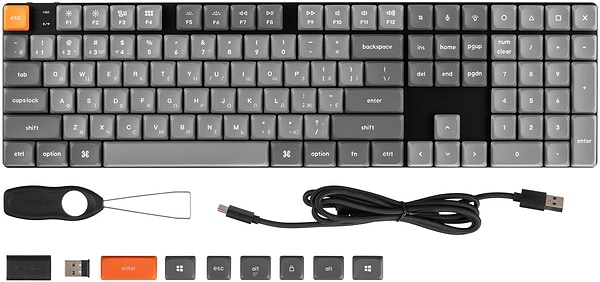 Фото - Клавиатура беспроводная Keychron K5 Max 104Key Gateron MX 2.0 Brown WL/BT/USB-A (K5M-A3-UA)
