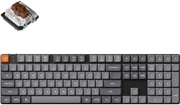 Фото - Клавиатура беспроводная Keychron K5 Max 104Key Gateron MX 2.0 Brown WL/BT/USB-A (K5M-B3-UA)