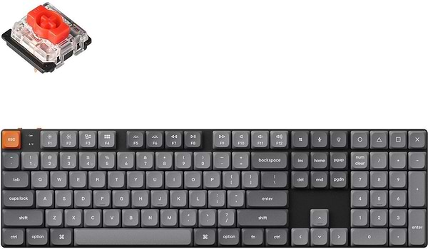 Фото - Клавиатура беспроводная Keychron K5 Max 104Key Gateron MX 2.0 Red WL/BT/USB-A (K5M-H1-UA)