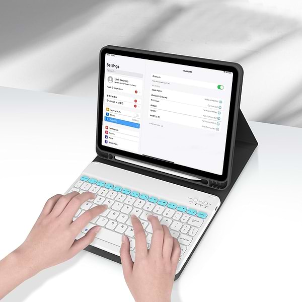 Фото - Уцінка - Чохол-клавіатура для планшета BeCover з бездротовою клавіатурою for Apple iPad Air 11'' (M2)/iPad Air 11'' (M3) Black (711394)