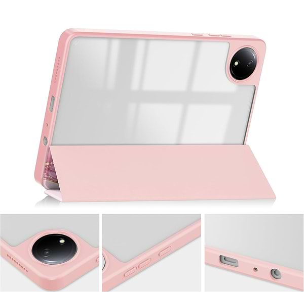 Фото - Чохол для планшета BeCover Soft Edge TPU з кріпленням для стілусу for Xiaomi Redmi Pad SE 8.7'' Pink Marble (712576)