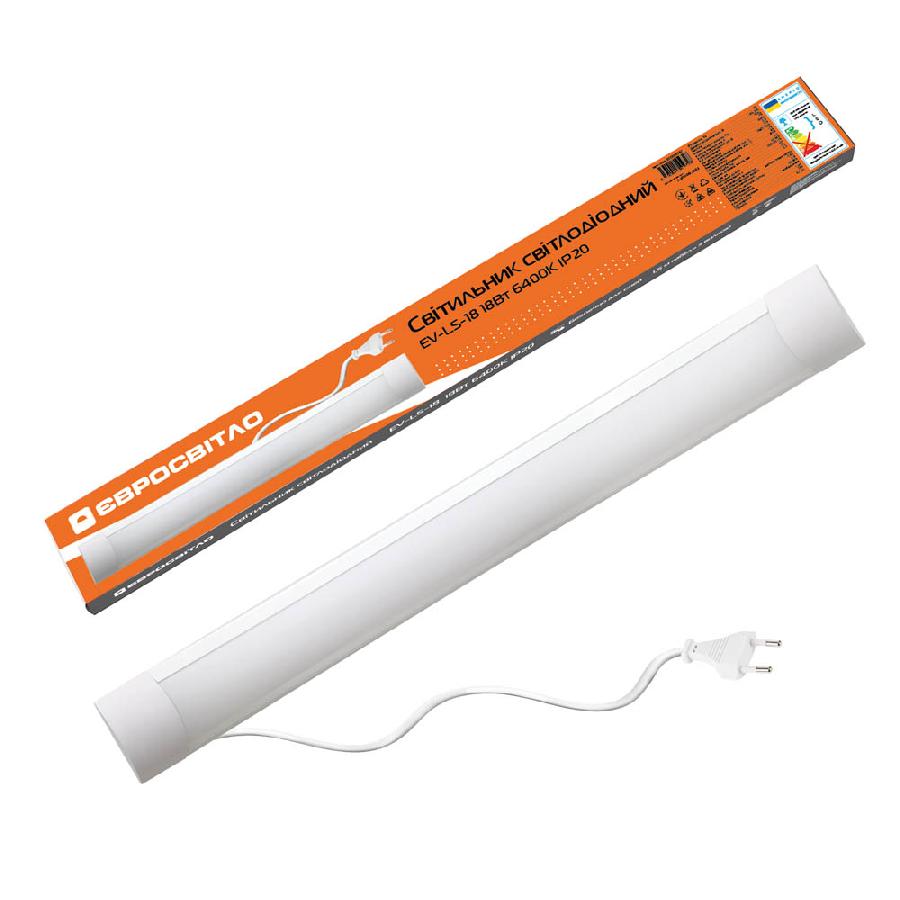 Купити Світлодіодний світильник Євросвітло 18Вт 6400К EV-LS-18 IP20 (000059287) - Фото 1 Світлодіодний світильник Євросвітло 18Вт 6400К EV-LS-18 IP20 (000059287) - Фото 1