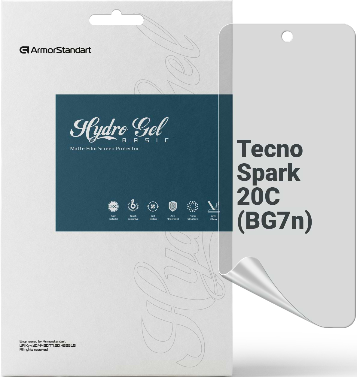 Захисна плівка для смартфону Armorstandart Matte for Tecno Spark 20C (BG7n) (ARM73606)