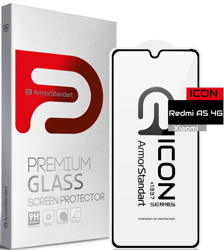 Защитное стекло для смартфона Armorstandart Icon for Xiaomi Redmi A5 4G EU Black (ARM86436)