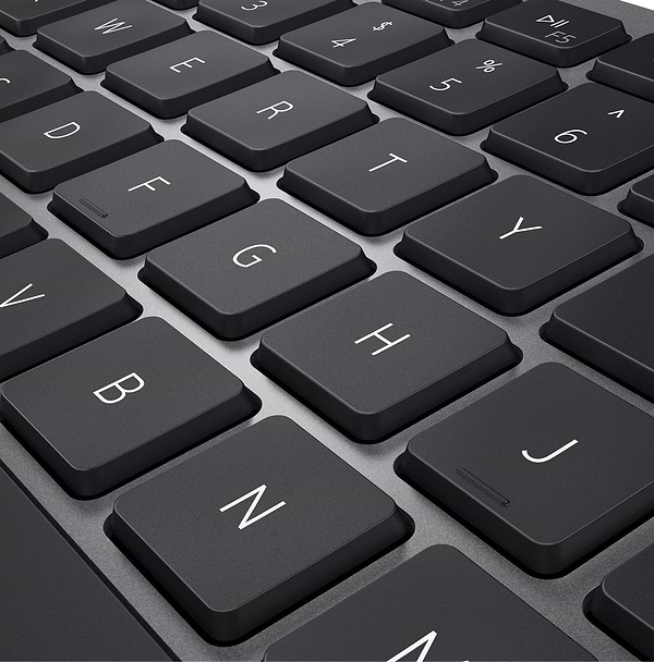 Фото - Клавиатура беспроводная Dell Compact Multi-Device Wireless Keyboard - KB740 - Russian(QWERTY) (580-AKOZ)
