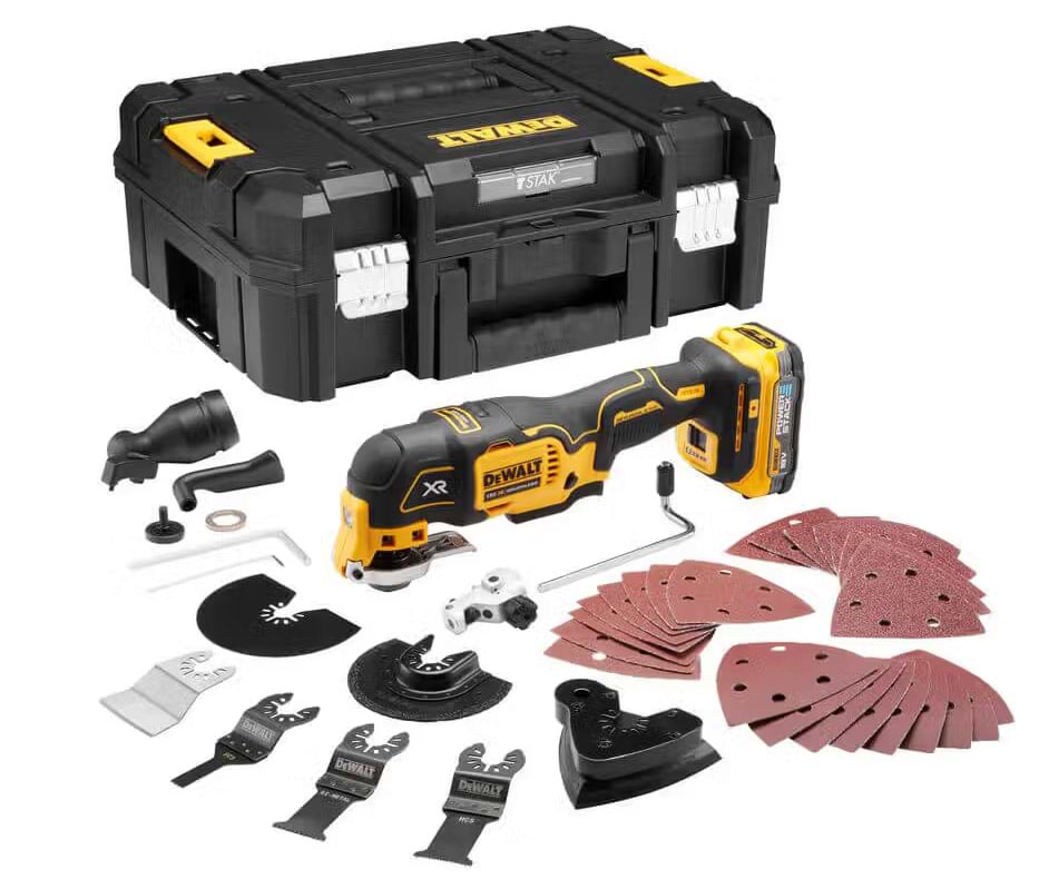 Багатофоункціональний інструмент DeWALT XR Li-Ion 18 В PowerStack (DCS356E1T)