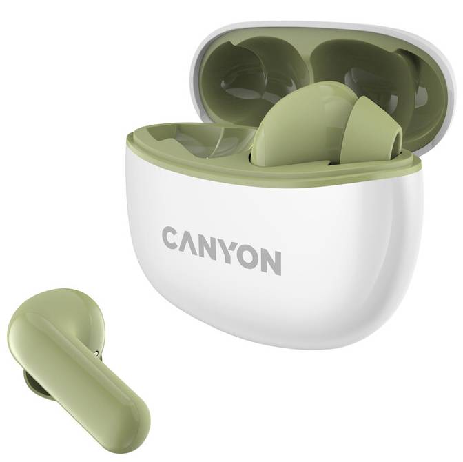 Фото - Наушники вкладыши беспроводные TWS Canyon TWS-5 (CNS-TWS5GR) Green