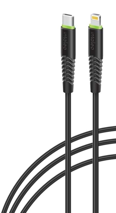 Кабель Intaleo CBFLEXTL1 USB-C-Lightning 1.2м Black (1283126542459)