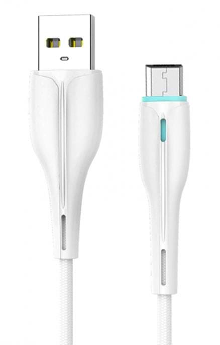 Кабель синхронізації даних SkyDolphin S48V USB - microUSB 1m White (USB-000427)