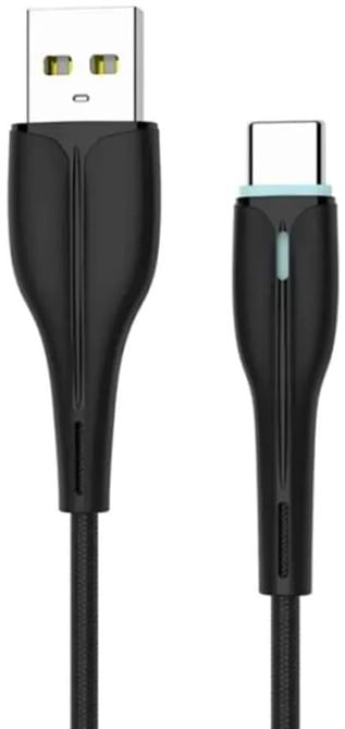 Кабель синхронізації даних SkyDolphin S48T USB - Type-C 1m Black (USB-000424)
