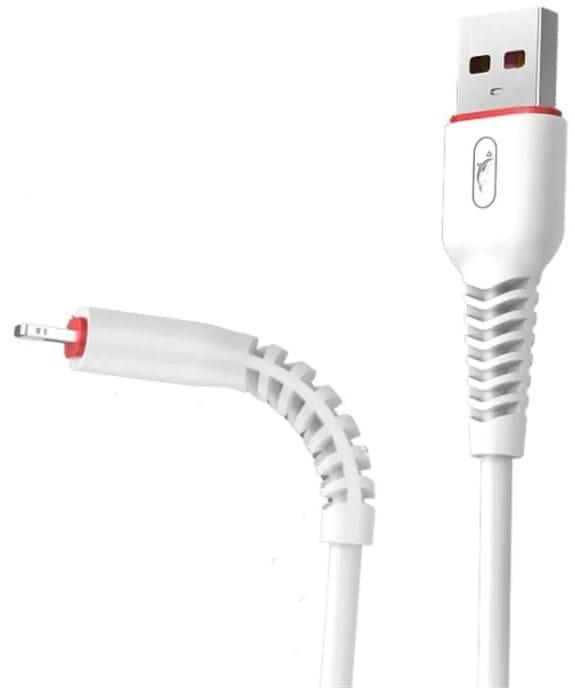 Кабель синхронізації даних SkyDolphin S54L Soft USB - Lightning 1 м White (USB-000429)