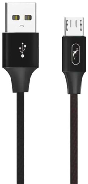 Кабель синхронізації даних SkyDolphin S55V Neylon USB - microUSB 1 м Black (USB-000438)