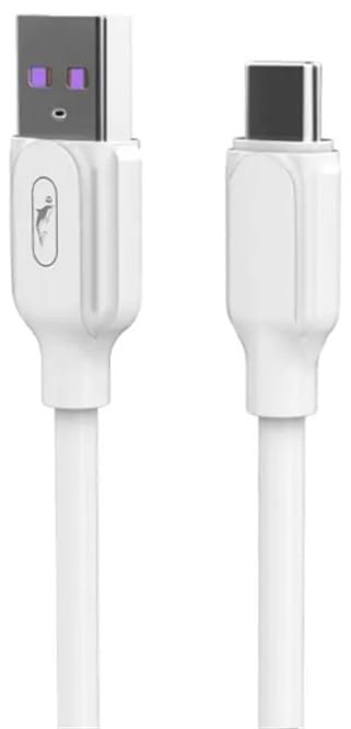Кабель синхронізації даних SkyDolphin S56T Super Fast TPE USB - Type C 1 м White (USB-000572)