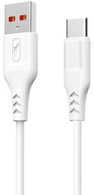 Кабель синхронізації даних SkyDolphin S61T USB Type-C 1 м White (USB-000445)