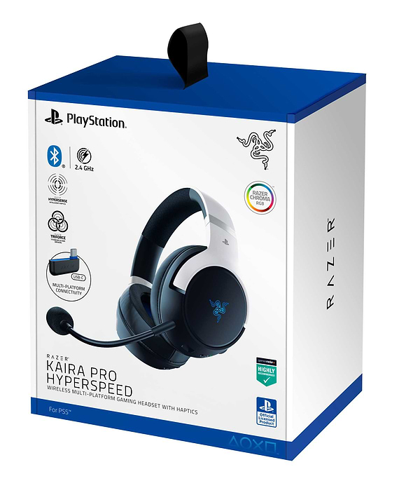 Фото - Гарнітура бездротова ігрова Razer Kaira Pro Hyperspeed for PS5 (RZ04-04030200-R3G1)